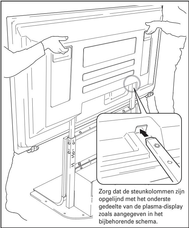 PIONEER PDK-FS07 - Bevestig de plasma-display aan de steunkolom. - 1