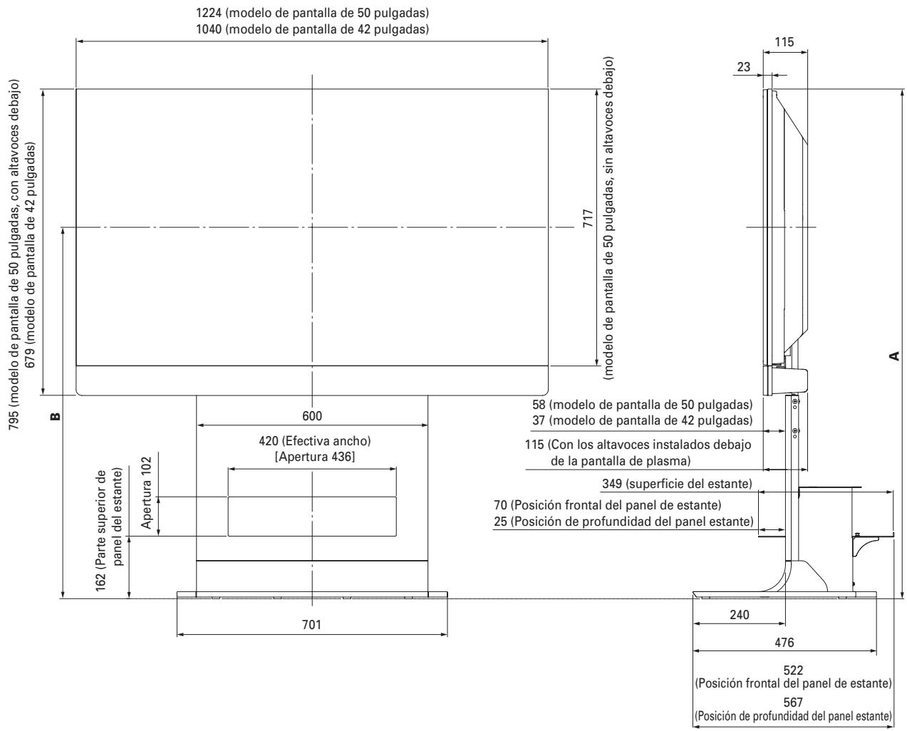 PIONEER PDK-FS07 - Diagrama de dimensiones - 1