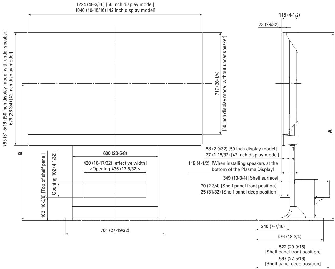 PIONEER PDK-FS07 - Dimensions diagram - 1