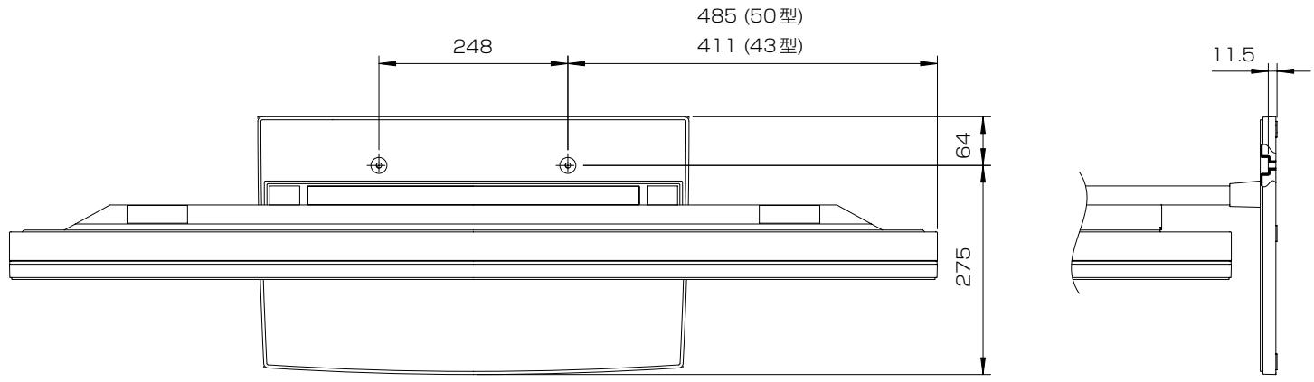 PIONEER PDK-TS01(-L) - 床固定ネジ取付座標 - 1