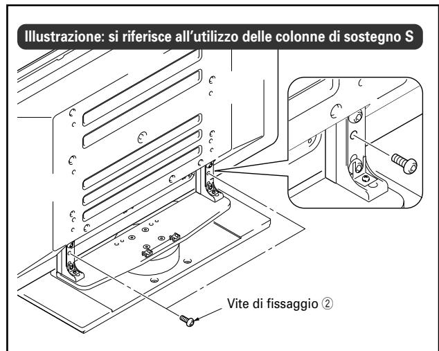 PIONEER PDK-TS04 - Fissaggio del display a plasma con le viti di fissaggio ②. - 1
