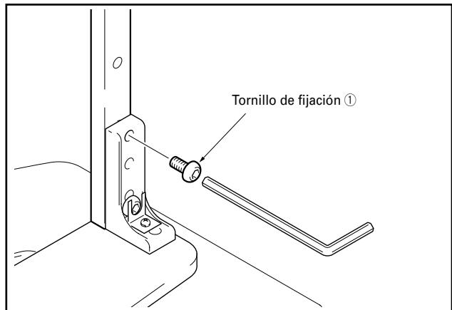 PIONEER PDK-TS04 - Fije la columna al soporte con los tornillos de lijación ① a derecha e izquierda del soporte. - 1