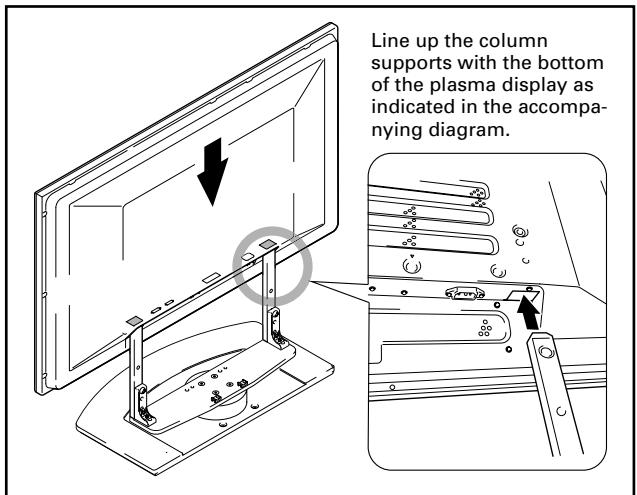 PIONEER PDK-TS04 - Attaching the plasma display to the stand. - 1