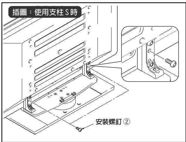 PIONEER PDK-TS04 - 用安裝螺釘②固定電漿顯示器 - 1