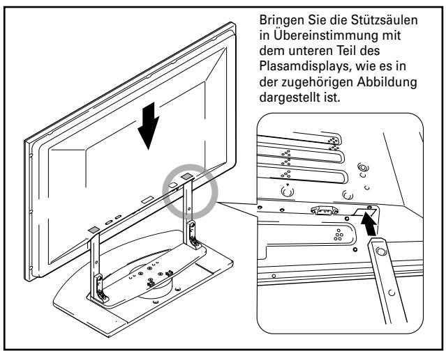 PIONEER PDK-TS04 - Befestigen des Plasmadisplays am Ständer. - 1