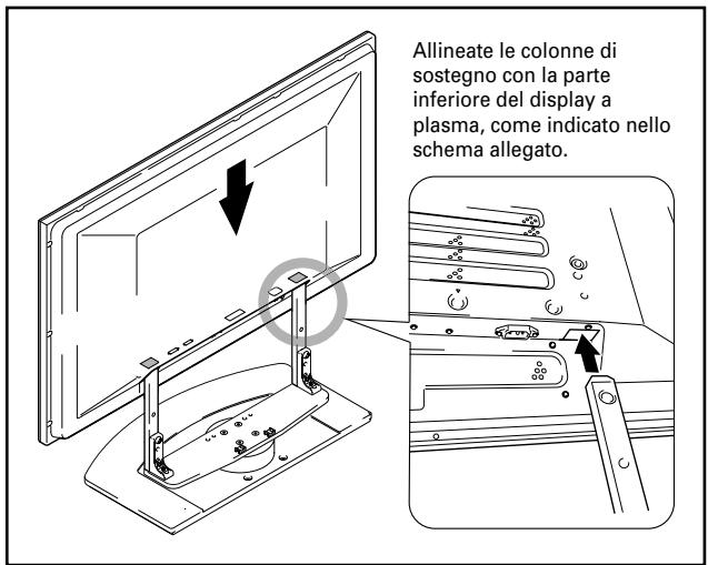 PIONEER PDK-TS04 - Montaggio del display a plasma sul supporto. - 1