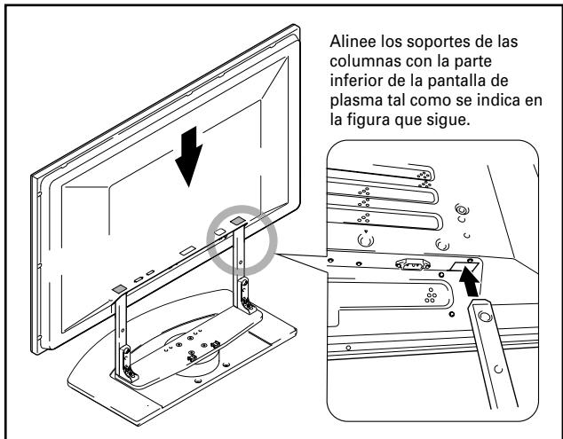 PIONEER PDK-TS04 - Montaje de la pantalla de plasma en el soporte. - 1