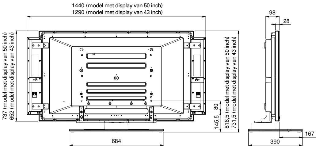 PIONEER PDK-TS04 - Schema van afmetingen - 1