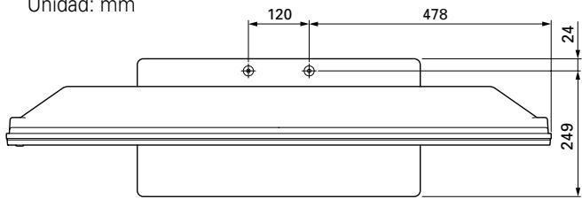 PIONEER PDK-TS14 - Posicion de los tornillos en una mesa / en el suejo - 1
