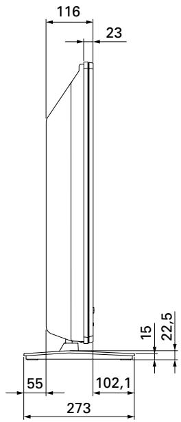 PIONEER PDK-TS14 - Darstellung der Abmessungen - 2