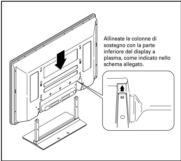 PIONEER PDK-TS14 - Montaggio del display a plasma sul supporto. - 1