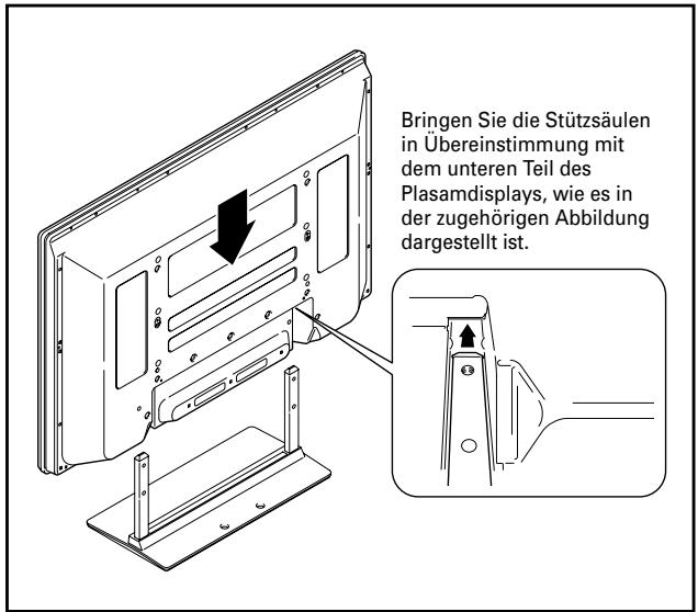 PIONEER PDK-TS14 - Befestigen des Plasmadisplays am Ständer. - 1