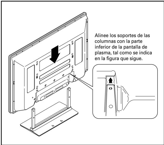 PIONEER PDK-TS14 - Montaje de la pantalla de plasma en el soporte. - 1