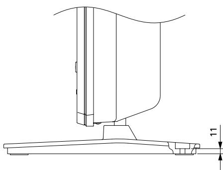 PIONEER PDK-TS14 - Position der Schrauben auf dem Tisch/Boden - 2