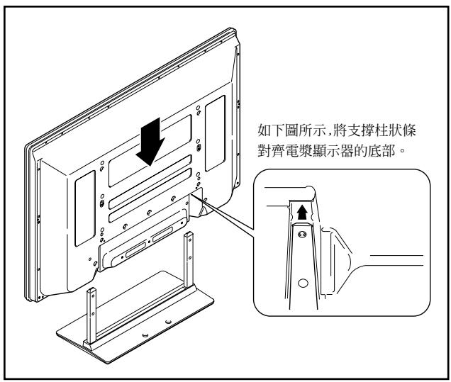 PIONEER PDK-TS14 - 將電漿顯示器安裝在支架上。 - 1