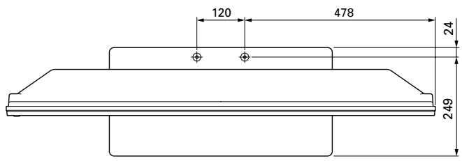 PIONEER PDK-TS14 - 桌上/地上螺絲的位置 - 1