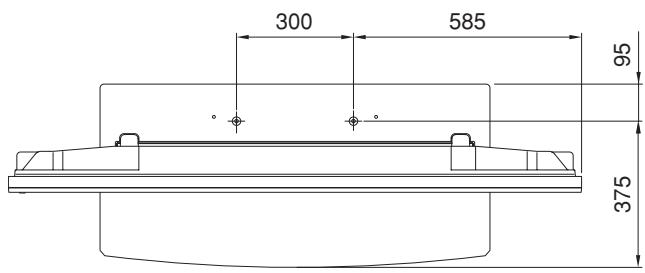 PIONEER PDK-TS15 - Position der Tischschrauben - 1