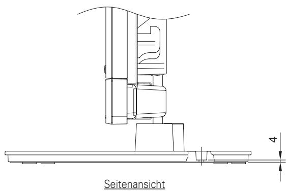 PIONEER PDK-TS15 - Position der Tischschrauben - 2