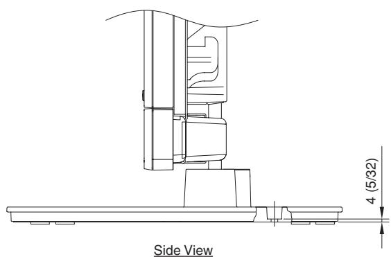 PIONEER PDK-TS15 - Position of table screws - 2