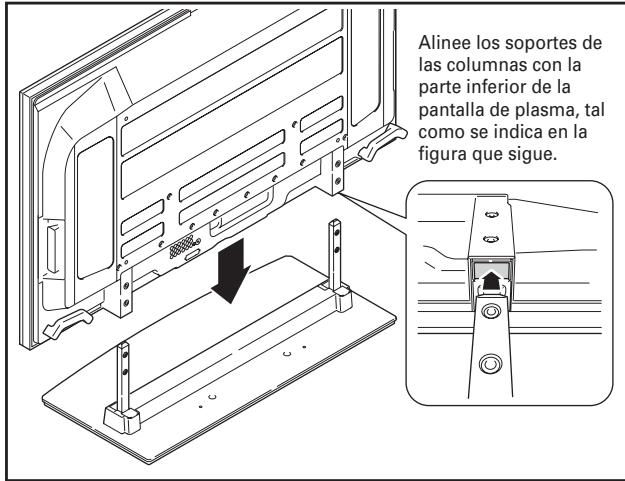 PIONEER PDK-TS15 - Montaje de la pantalla de plasma en el soporte. - 1