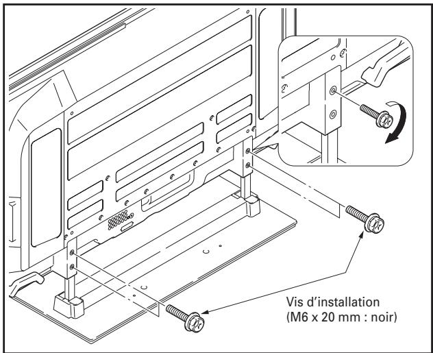 PIONEER PDK-TS15 - Fixez solidement l'écran à plasma avec les vis d'installation. - 1