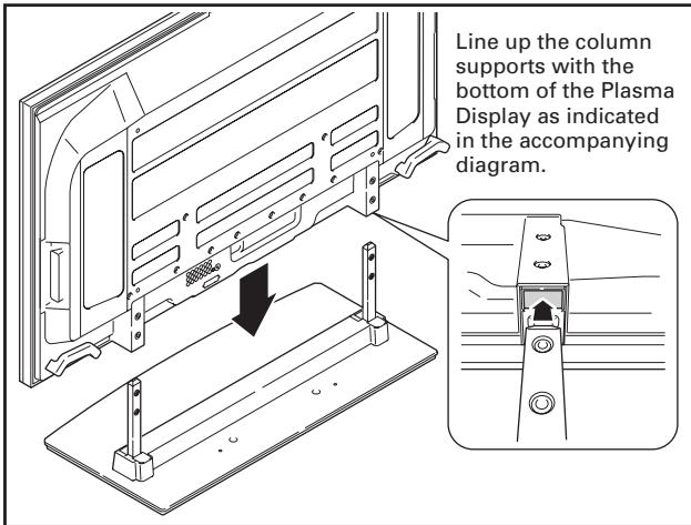 PIONEER PDK-TS15 - Attaching the Plasma Display to the stand. - 1