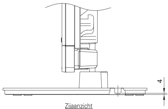 PIONEER PDK-TS15 - Positie van de tafelschroeven - 2