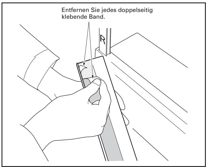 PIONEER PDK-TS27 - Entfernen Sie das doppelseitig klebende Band von der Relexionsschutz-Leiste. - 1