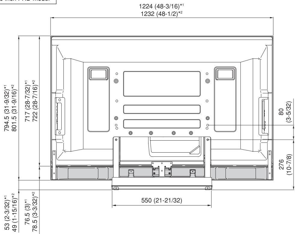 PIONEER PDK-TS27 - When the under speaker is installed (50 inch display model) - 1