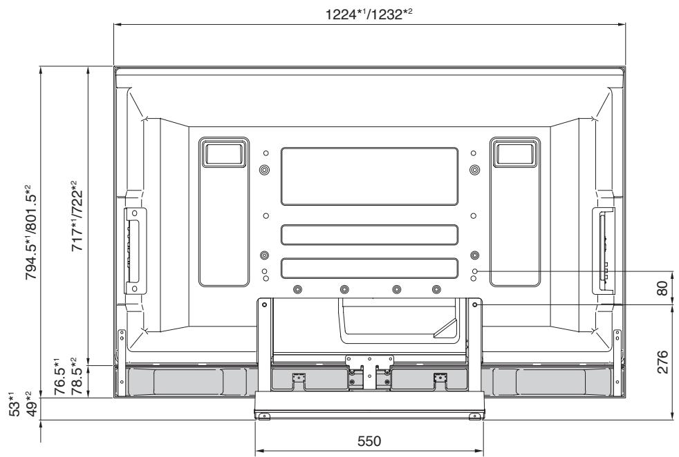 PIONEER PDK-TS27 - 安裝底部揚聲器時(50吋電視機型) - 1
