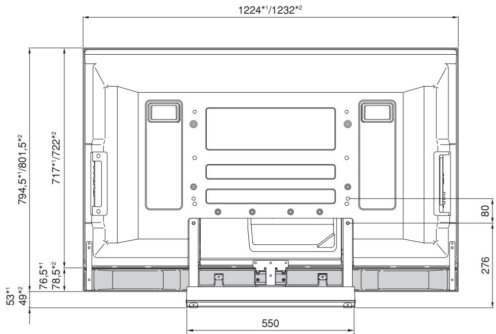 PIONEER PDK-TS27A - Installation des unten befindlichen Laufsprechers (50-Zoll-Modell des Plasma-Fernsehers) - 1