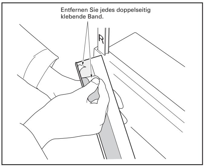 PIONEER PDK-TS27A - Entfernen Sie das doppelseitig klebende Band von der Relexionsschutz-Leiste. - 1