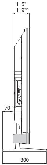 PIONEER PDK-TS27A - Lorsque l'enceinte du dessous est installée (modèle 50 pouces) - 2