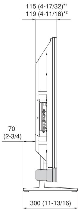 PIONEER PDK-TS27A - When the under speaker is installed (50 inch display model) - 2