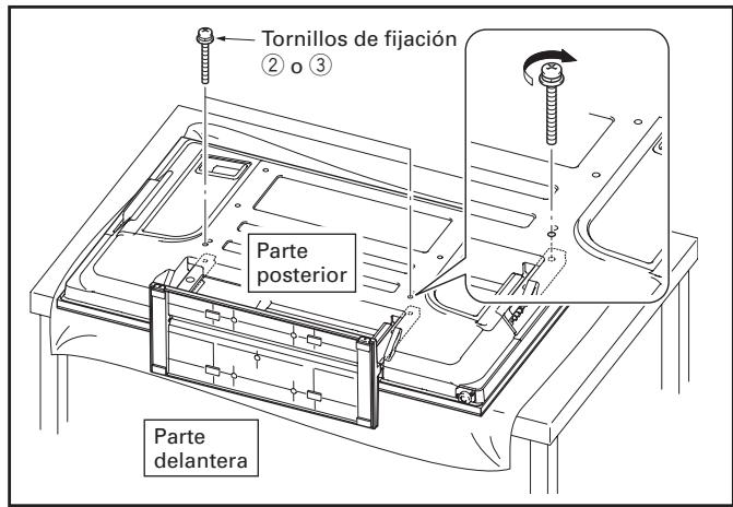 PIONEER PDK-TS27A - Como asegurar el teovisor de plasma mediante los tornillos de fijacion - 1