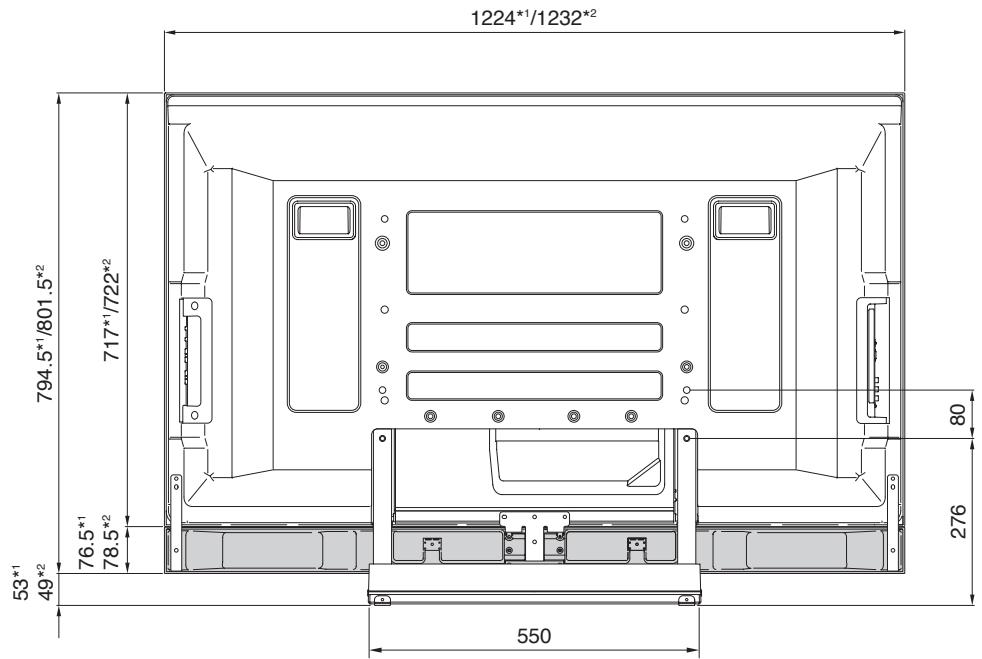 PIONEER PDK-TS27A - 安裝底部揚聲器時 (50吋電視機型) - 1
