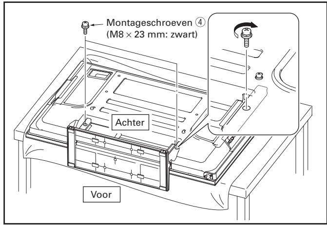 PIONEER PDK-TS27A - Vastzetten van de plasma-television met montageschroeven ④ (M8×23 mm: zwart). - 1