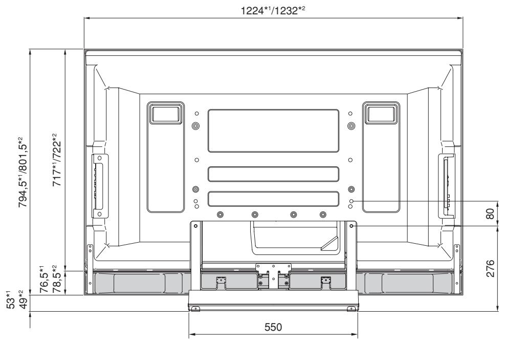 PIONEER PDK-TS27A - Cuando el altovo se ha instalado en la parte inferior (modelo de pantalla de 50 pulgadas) - 1