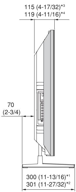 PIONEER PDK-TS27A - When the side speakers are installed (50 inch display model) - 2