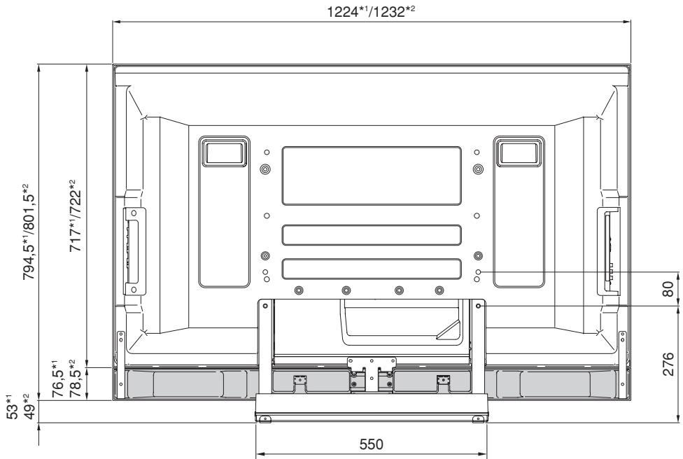 PIONEER PDK-TS29A - Installation des unten befindlichen Lautsprechers (50-Zoll-Modell des Plasma-Fernsehers) - 1