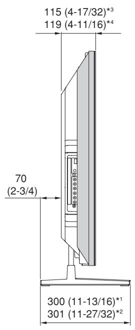 PIONEER PDK-TS29A - When the side speakers are installed (50 inch display model) - 3