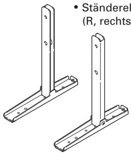 PIONEER PDK-TS29A - Überprüfung des Standardzubehörs auf Vollständigkeit - 2
