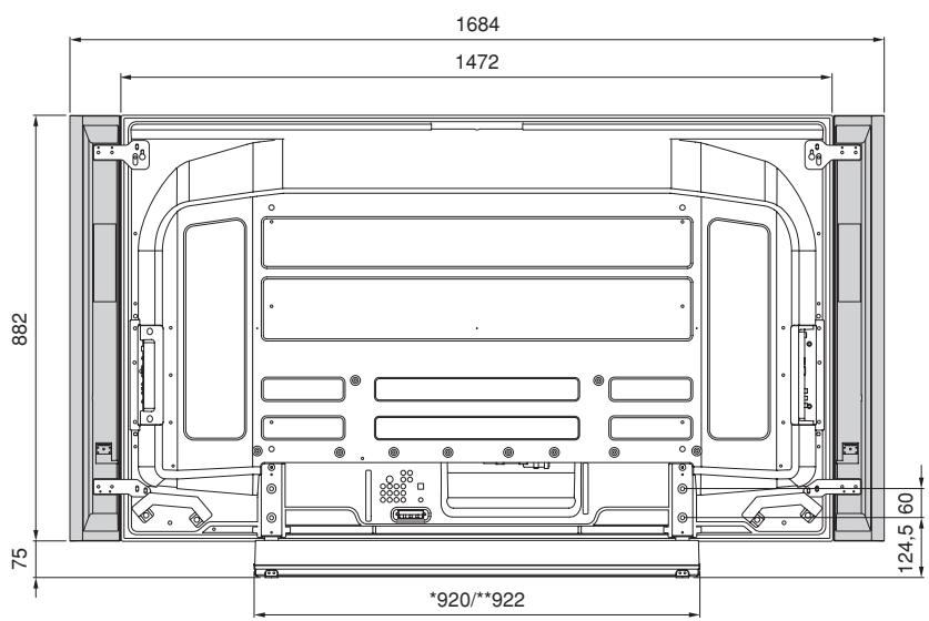PIONEER PDK-TS30 - Lorsque les enceintes laterales sont installées - 1