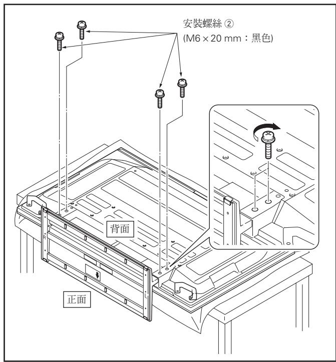 PIONEER PDK-TS30A - 用安裝螺絲固定電漿電視 (M6×20 mm: 黑色)。 - 1
