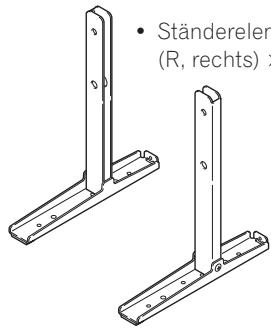 PIONEER PDK-TS33A - Überprüfung des Standardzubehörs auf Vollständigkeit - 2