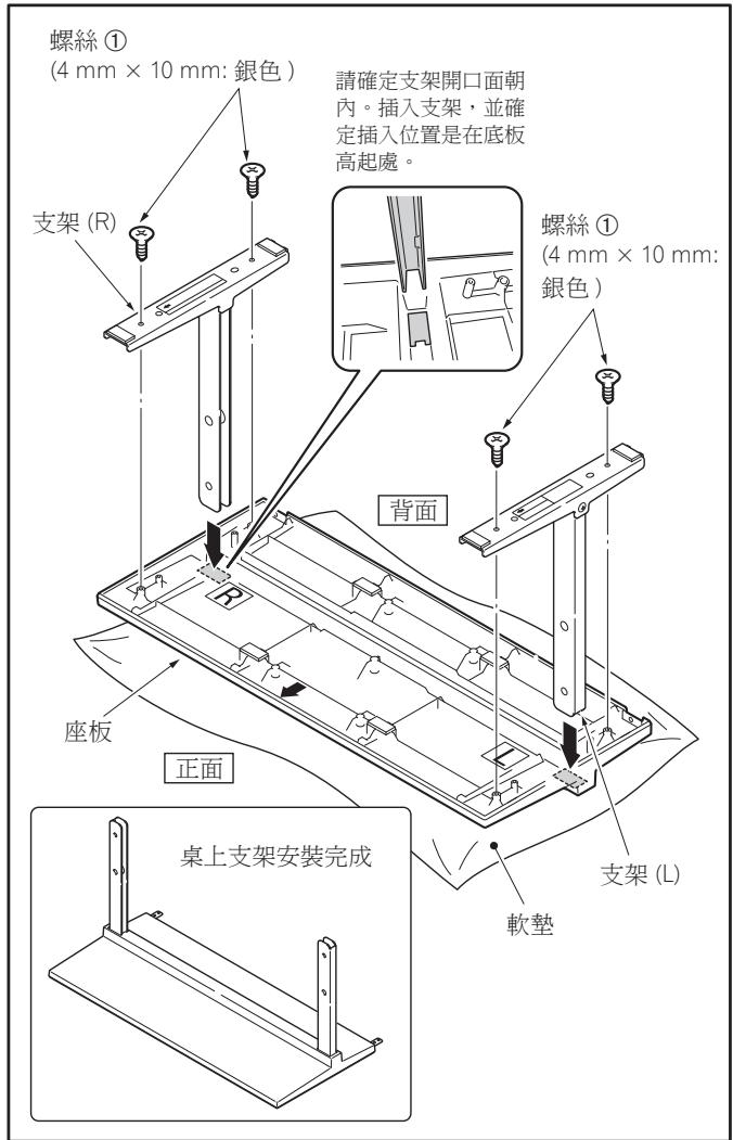 PIONEER PDK-TS33A - 鍵緊螺絲 ①(4 mm × 10 mm：銀色）以固定支架。 - 1