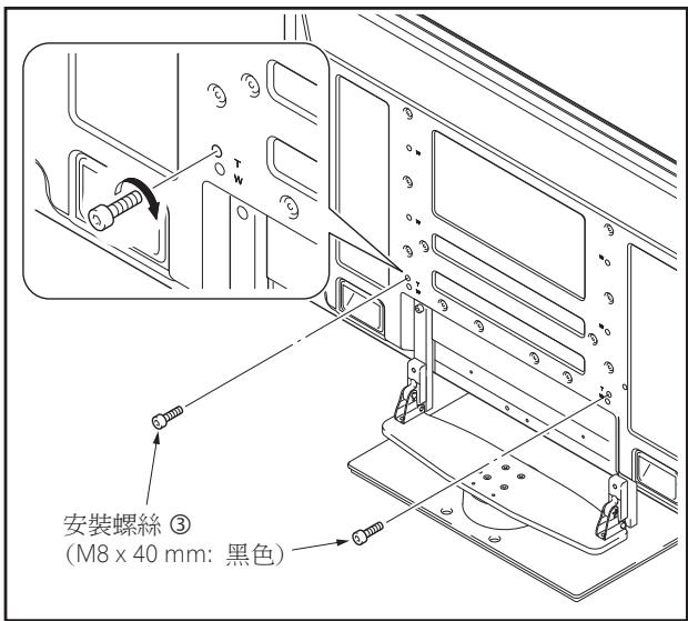 PIONEER PDK-TS36B - 用安裝用的螺絲 ③ 將先鋒電視固定住。 - 2