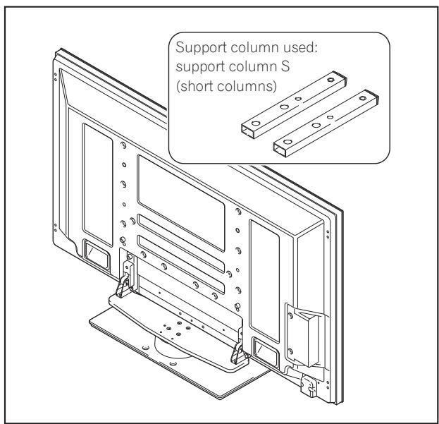 PIONEER PDK-TS36B - Select the support columns to attach. - 2
