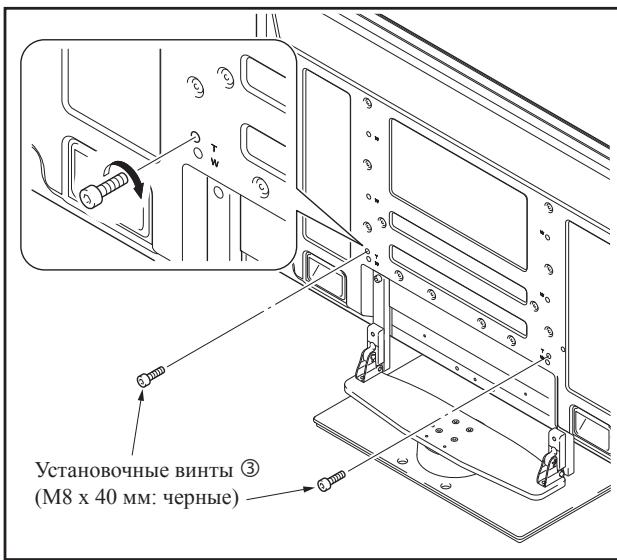 PIONEER PDK-TS36B - Крепление телевизора Pioneer с помощью установочных винтов ③. - 2