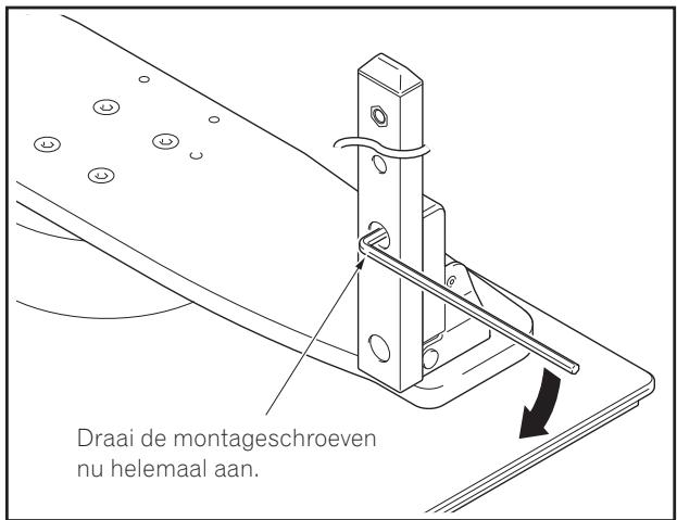 PIONEER PDK-TS36B - Draai de montageschroeven nu (op 4 plaatsen aan de linker- en rechterzijde) helemaal aan. - 1